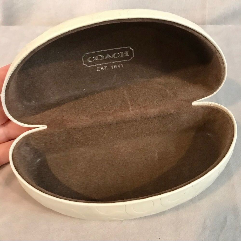 Coach sunglasses CASE only white and brown